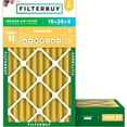 thumbnail image 1 of Filterbuy 16x25x4 Air Filter MERV 11 Allergy Defense, Pleated HVAC AC Furnace Filter Replacement, 2-Pack, 1 of 8