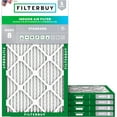thumbnail image 1 of Filterbuy 17.25x29.25x1 MERV 8 Dust Defense, Pleated HVAC AC Furnace Air Filters (5-Pack), 1 of 9