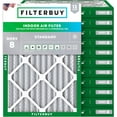 thumbnail image 1 of Filterbuy 17x19x2 Air Filter MERV 8 Dust Defense, Pleated HVAC AC Furnace Filter Replacement, 12-Pack, 1 of 7