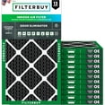 thumbnail image 1 of Filterbuy 17x25x1 Air Filter MERV 10 Odor Defense, Pleated HVAC AC Furnace Filter Replacement, 12-Pack, 1 of 10