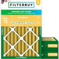 thumbnail image 1 of Filterbuy 18x22x4 Air Filter MERV 11 Allergy Defense, Pleated HVAC AC Furnace Filter Replacement, 3-Pack, 1 of 7