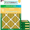 thumbnail image 1 of Filterbuy 18x24x2 MERV 11 Allergen Defense, Pleated HVAC AC Furnace Air Filters (4-Pack), 1 of 10