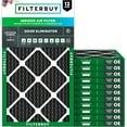 thumbnail image 1 of Filterbuy 18x25x1 MERV 8 Odor Eliminator, Pleated HVAC AC Furnace Air Filters (12-Pack), 1 of 10