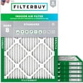 thumbnail image 1 of Filterbuy 19.5x22x1 Air Filter MERV 8 Dust Defense, Pleated HVAC AC Furnace Filter Replacement, 6-Pack, 1 of 7