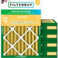 thumbnail image 1 of Filterbuy 19.88x21.5x4 Air Filter MERV 11 Allergy Defense, Pleated HVAC AC Furnace Filter Replacement, 5-Pack, 1 of 7