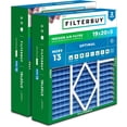 thumbnail image 1 of Filterbuy 19x20x5 Air Filter MERV 13 Smoke Defense, Pleated HVAC AC Furnace Filter Replacement for Bryant, Carrier & More, 2-Pack, 1 of 8