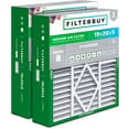 thumbnail image 1 of Filterbuy 19x20x5 Air Filter MERV 8 Dust Defense, Pleated HVAC AC Furnace Filter Replacement for Bryant, Carrier & More, 2-Pack, 1 of 8