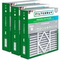 thumbnail image 1 of Filterbuy 20x20x5 Air Filter MERV 8 Dust Defense, Pleated HVAC AC Furnace Filter Replacement for Amana, Goodman & More, 3-Pack, 1 of 2