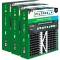thumbnail image 1 of Filterbuy 20x20x5 Air Filter MERV 10 Odor Defense, Pleated HVAC AC Furnace Filter Replacement for Honeywell & More, 3-Pack, 1 of 8