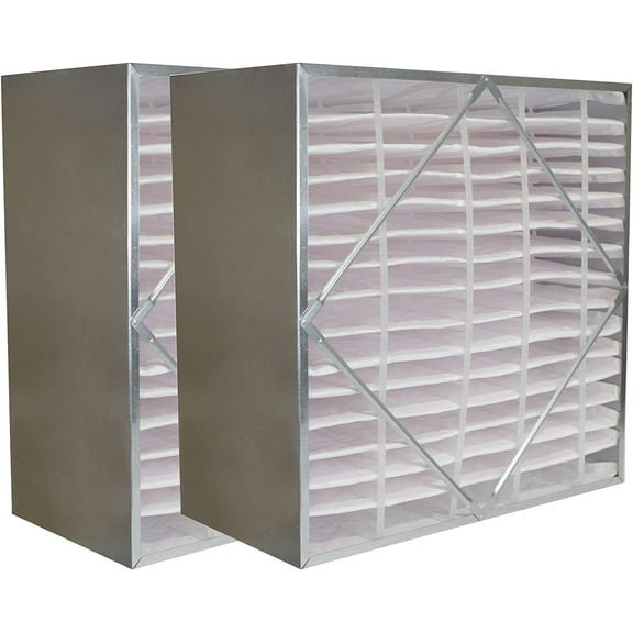 Filterbuy 20x20x6 MERV 13 No Header, Rigid Cell Box Filters HVAC Replacement (2-Pack)
