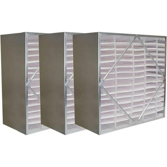 Filterbuy 20x20x6 MERV 13 No Header, Rigid Cell Box Filters HVAC Replacement (3-Pack)