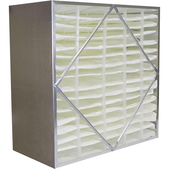 Filterbuy 20x20x6 MERV 14 No Header, Rigid Cell Box Filters HVAC Replacement (1-Pack)