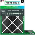 thumbnail image 1 of Filterbuy 20x21.5x1 MERV 8 Odor Eliminator, Pleated HVAC AC Furnace Air Filters (2-Pack), 1 of 10