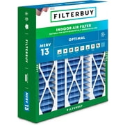 Filterbuy 20x25.25x3.5 Air Filter MERV 13 Smoke Defense, Pleated HVAC AC Furnace Filter Replacement for Aprilaire Space-Gard 2120, 1-Pack