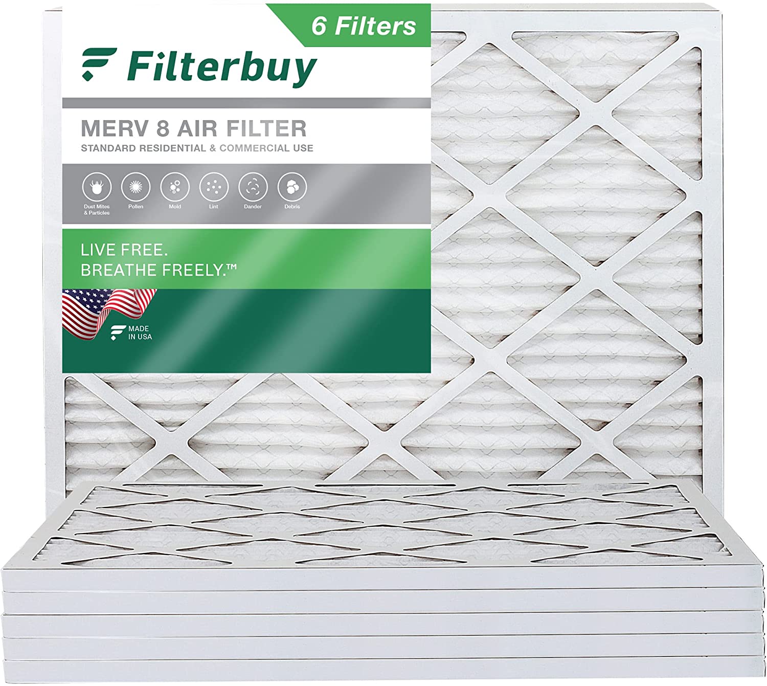K&N 20x25x1 AC Furnace Air Filter; Lifetime Washable Reusable Filter; Merv 11; Filters Allergies