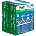 thumbnail image 1 of Filterbuy 20x25x5 Air Filter MERV 13 Smoke Defense, Pleated HVAC AC Furnace Filter Replacement for Honeywell & More, 4-Pack, 1 of 8