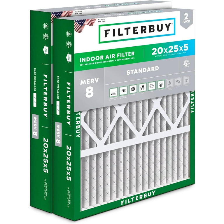 Filterbuy 20x20x5 Air Filters, HVAC AC Furnace For Honeywell - Foto 3
