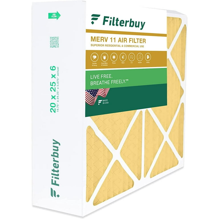 Filterbuy pleated hvac ac store furnace air filter