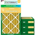 thumbnail image 1 of Filterbuy 20x34x4 MERV 11 Allergen Defense, Pleated HVAC AC Furnace Air Filters (4-Pack), 1 of 9