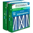 thumbnail image 1 of Filterbuy 21x21.5x5 MERV 13 Health Defense, Pleated HVAC AC Furnace Air Filters for Trane Perfect Fit & American Standard (2-Pack), 1 of 1