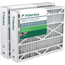 Filterbuy 24.5x27x5 MERV 13 Pleated HVAC AC Furnace Air Filters for Trane, American Standard, Honeywell, and Accumulair (2-Pack)