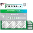 thumbnail image 1 of Filterbuy 24x24x1 Air Filter MERV 8 Dust Defense, Pleated HVAC AC Furnace Filter Replacement, 5-Pack, 1 of 2
