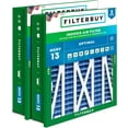 thumbnail image 1 of Filterbuy 24x24x5 MERV 13 Health Defense, Pleated HVAC AC Furnace Air Filters for Honeywell Return Grille (2-Pack), 1 of 2