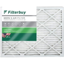 Filterbuy 25x28x1 MERV 8 Pleated HVAC AC Furnace Air Filters (1-Pack)