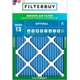 thumbnail image 1 of Filterbuy 25x32x1 Air Filter MERV 13 Smoke Defense, Pleated HVAC AC Furnace Filter Replacement, 1-Pack, 1 of 8