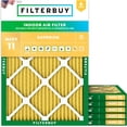 thumbnail image 1 of Filterbuy 30x36x1 Air Filter MERV 11 Allergy Defense, Pleated HVAC AC Furnace Filter Replacement, 6-Pack, 1 of 8