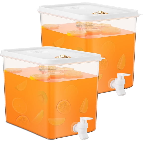 Filtered Beverage Container with Lid - Sealed Leak-Proof Pitcher for Hot & Cold Drinks, Juices, Tea, Milk, and Lemonade, Ideal for Parties and Gatherings