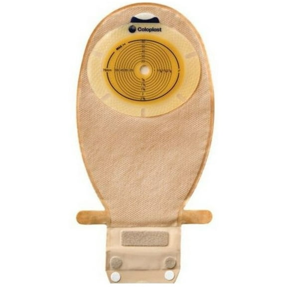 Filtered Ostomy Pouch SenSura EasiClose OnePiece System 11 12" Length Maxi 118" Stoma Drainable Convex Light PreCut