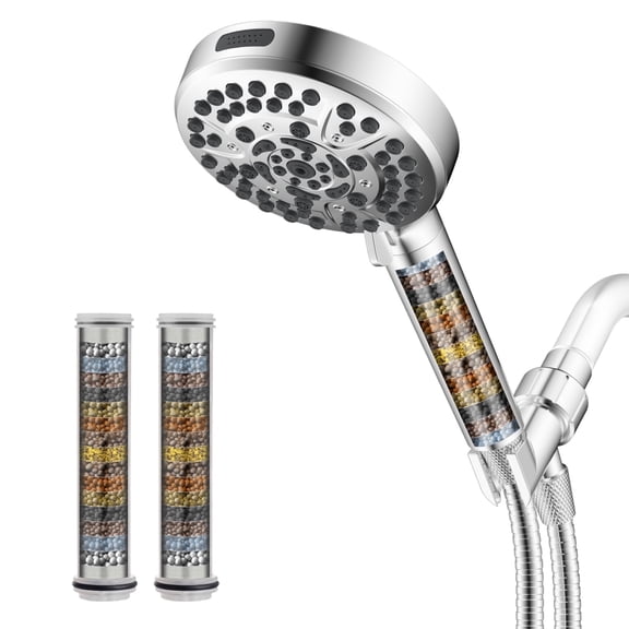 AIDMAPS Filtered Shower Head, High Pressure Handheld Showerhead with 3 ...