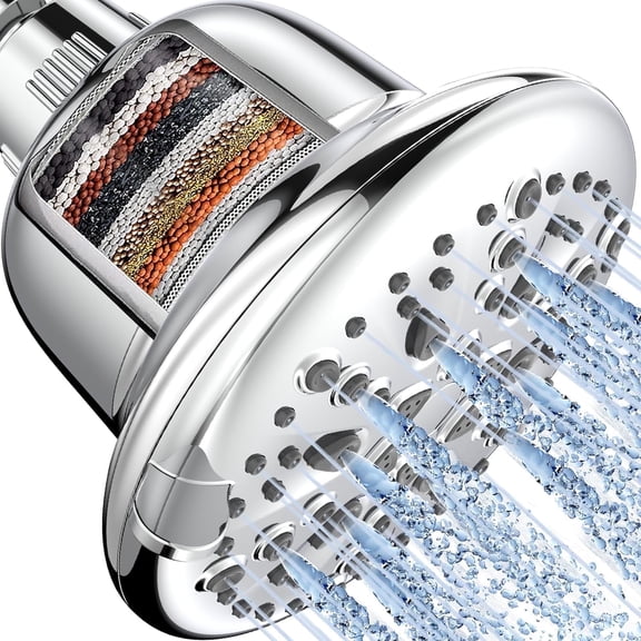 Filtered Shower Head, 7 Modes High Pressure Shower Heads, 16 Stage Shower Head for Hard Water for Remove Chlorine and Harmful Substances