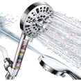 thumbnail image 1 of Filtered Shower Head with Handheld,10 Modes Spray Combo High Pressure Detachable Water Softener Showerhead with 60’’ Hose, Minerals Stones Replacement Filters for Hard Water, 1 of 6
