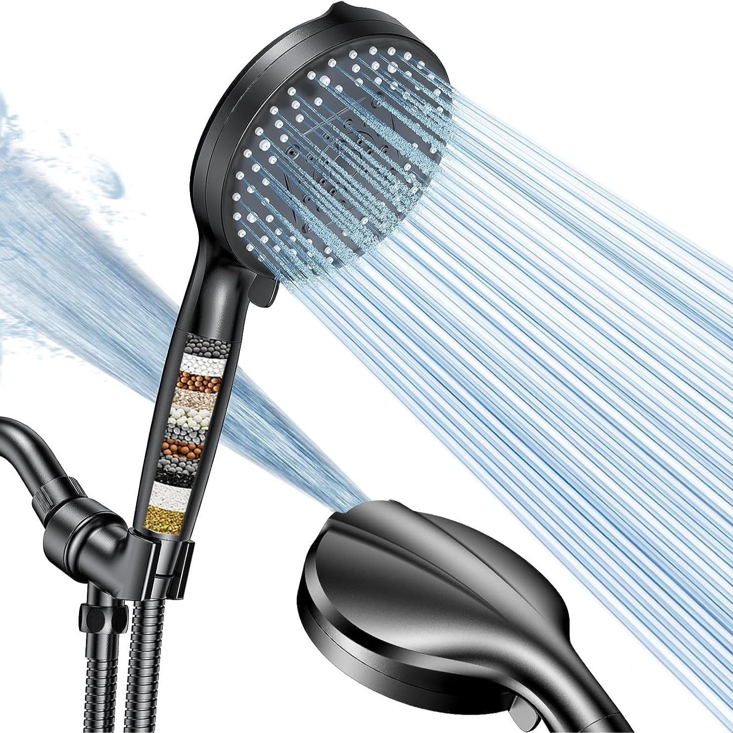 Filtered Shower Head with Handheld, High Pressure 10 Spray Mode ...