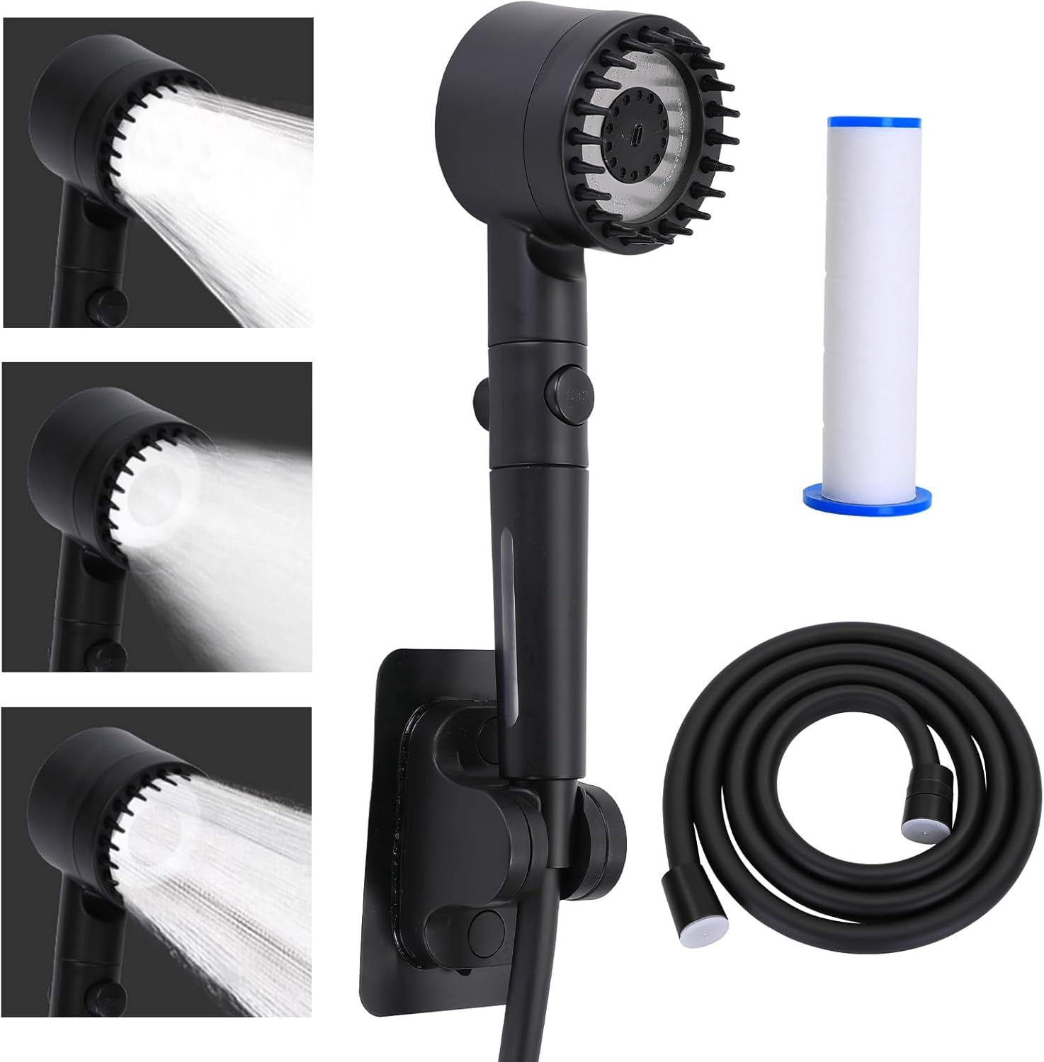 Filtered Shower Head with Handheld, High Pressure Shower Heads 3 Modes ...