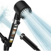 Filtered Shower Head with Handheld, High Pressure Water Flow and Multiple Spray Modes Shower Head with Filter, Power Wash for Hard Water, Showerhead with ON/OFF Switch for Pets Bath