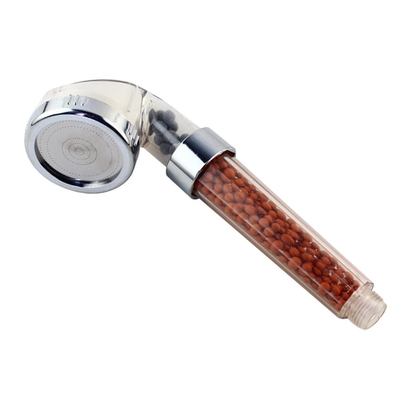 Filtered Shower Head, High Pressure Water Saving Handheld Shower with Negative Ions, Mineral Beads Filter for Hard Water, Chrome Finish