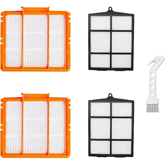 Filters Accessories for Shark AV2501S AV2501AE RV2502AE RV2520AOUS Smart AI Robotic Robot Vacuum Cleaner, 2 Filters and 2 Pre Filters for AV2501S Replacement Part