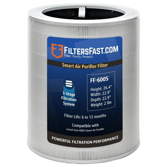 Filters Fast Compatible Replacement Levoit Core 600S Smart Air Purifier Filter