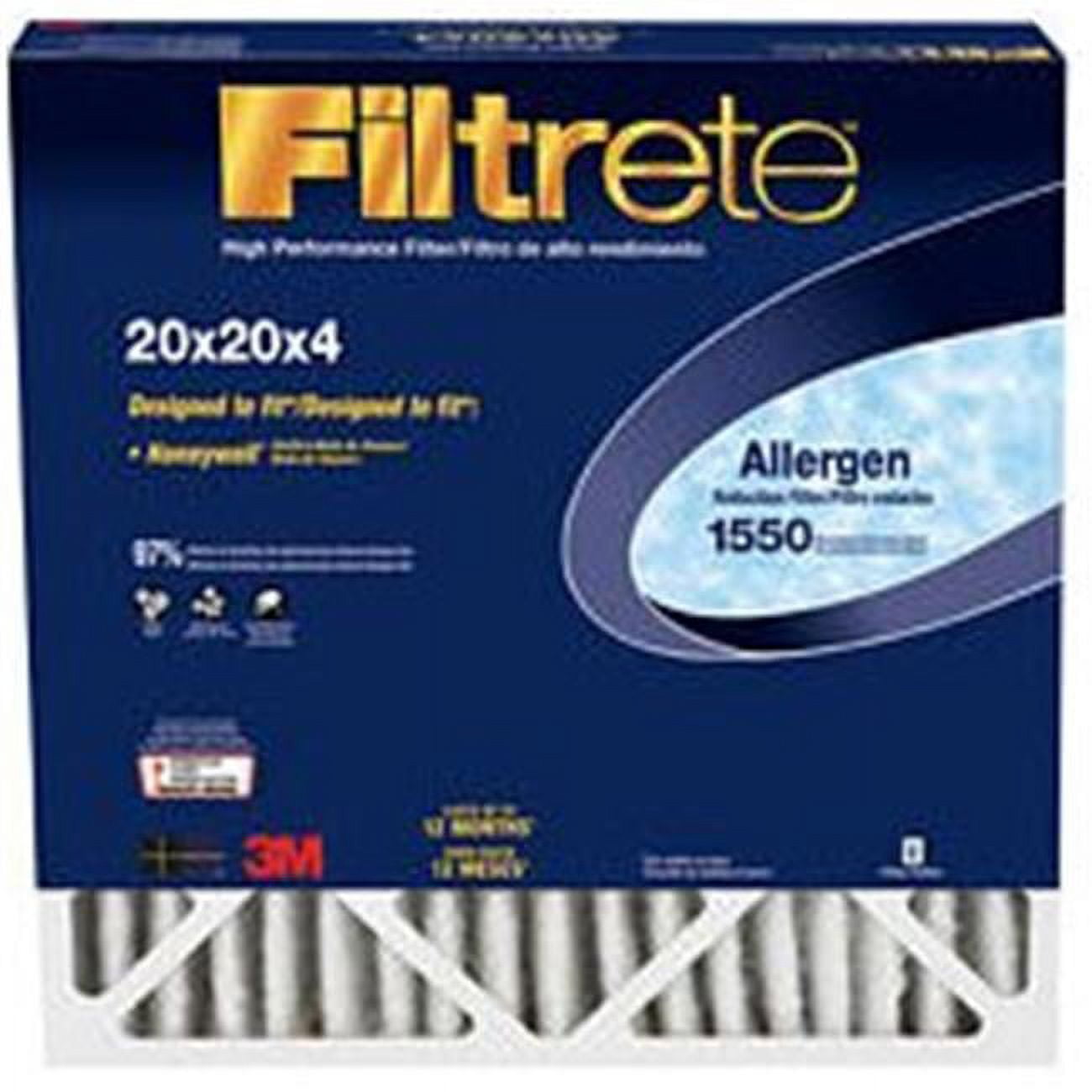 FiltersNOW 20x20x4 19.63x19.63x4.31 Filtrete Allergen Reduction