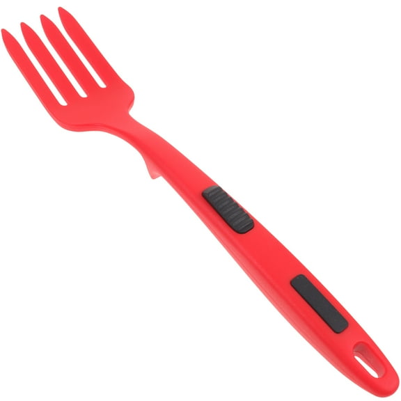 ifundom Pasta Forks For Serving Spaghetti Silicone Kitchen Tools Red 1Pack
