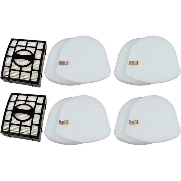 Filters Replacement for Shark Navigator ZU560 ZU561 ZU562 ZU572 UV650 UV725 ZD400 ZD402 Zero-M Lift-Away Speed Upright Vacuum Part XFFK560 XHEPA560 XFFKZD400 XHFZD400, 4 Foam, 4 Felt, 2 HEPA