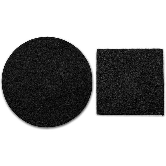 Epica Counter Compost Bin Filter Replaclements, Round/Square, Black