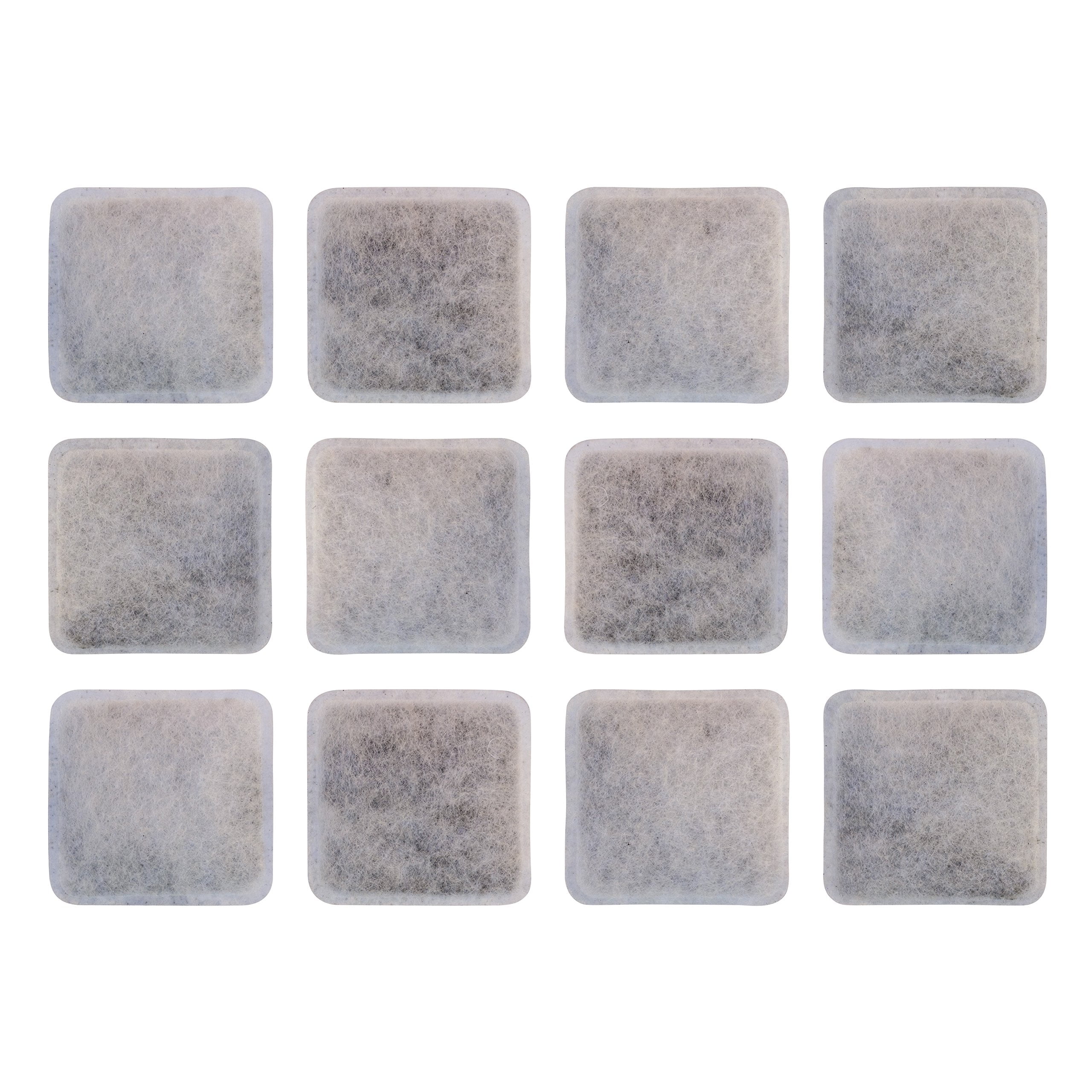Charcoal Filters for Petmate Replendish and Mason Pet Fountains, Pack of 12