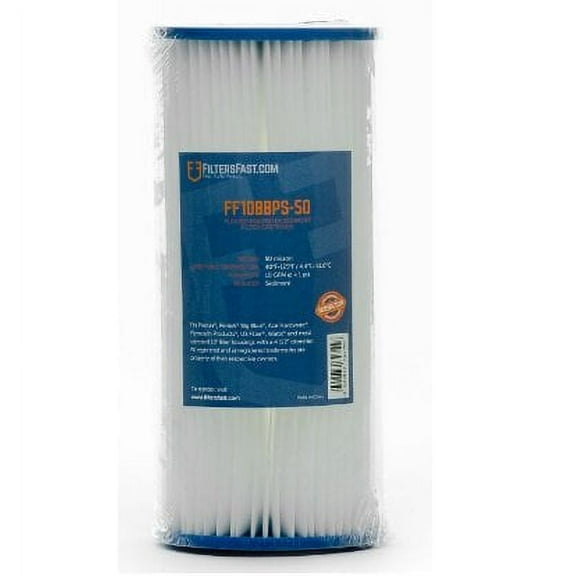 FiltersFast FF10BBPS-50 Replacement pleated polyester Water Filter for Pentek R50-BB