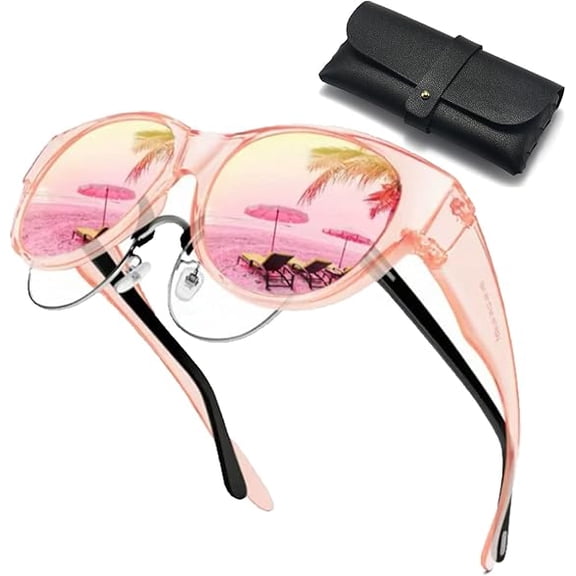 Filterseed Polarized Sunglasses 2025 New Polarized UV400 Protection Trendy Round Cat-Eye Sunglasses Over Glasses Women