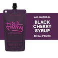 thumbnail image 1 of Filthy Black Cherry Syrup - All Natural Black Cherry Syrup 8oz Pouch (3-Pack), 1 of 6