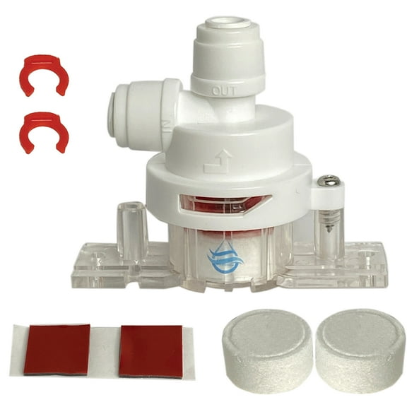 Filtration Warehouse - Leak Stop Valve - Water Guard+ Water Protection Valve - for Reverse Osmosis, Under Sink, or Any 1/4" Inline Plumbed System - Auto Shut Off Device in The Event of A Leak